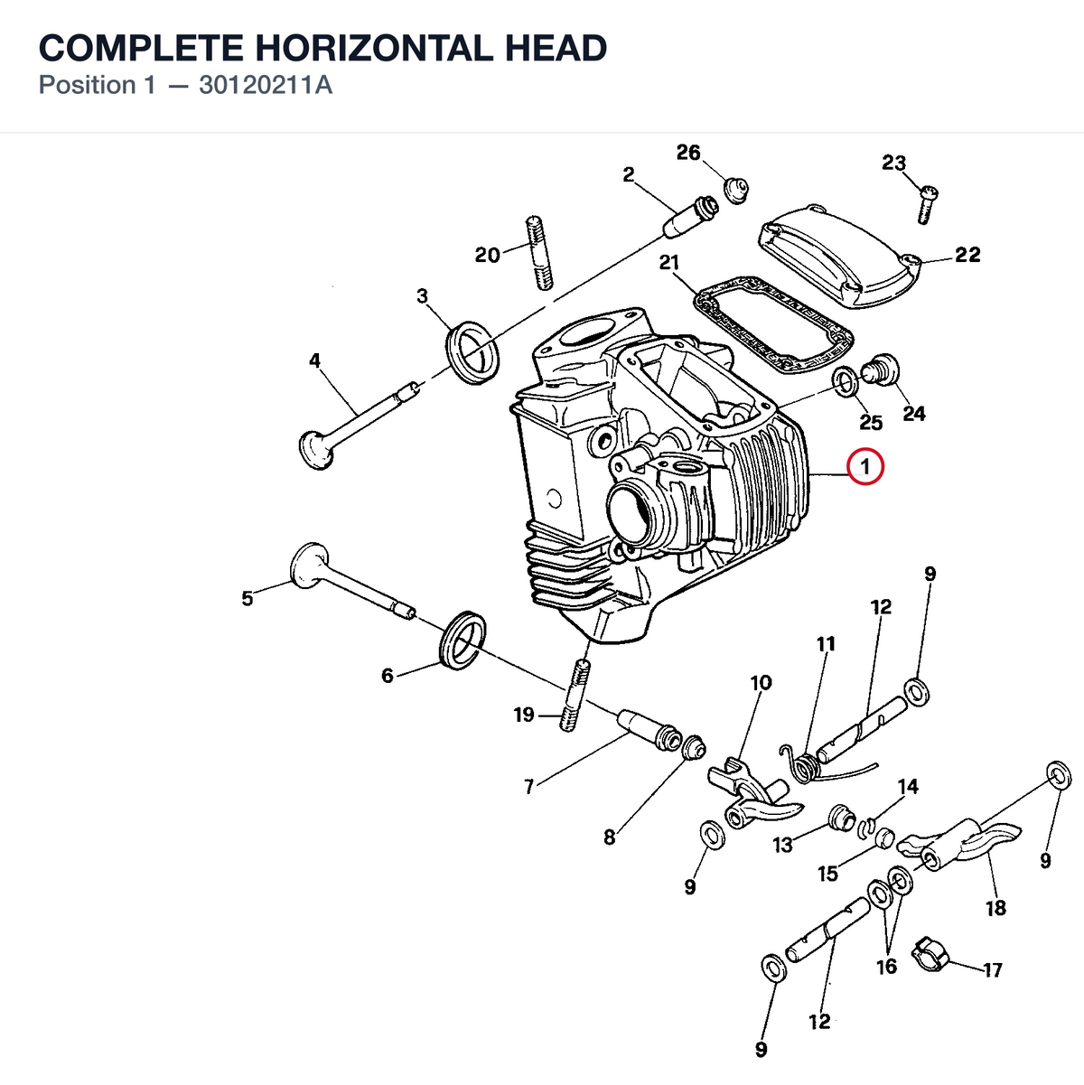 COMPLETE HORIZONTAL HEAD