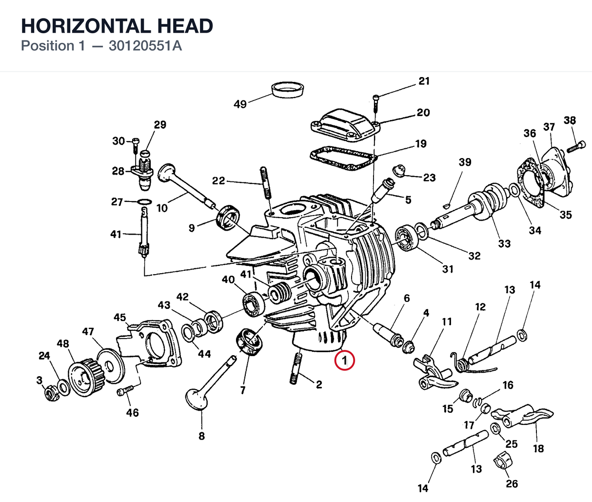 HORIZONTAL HEAD