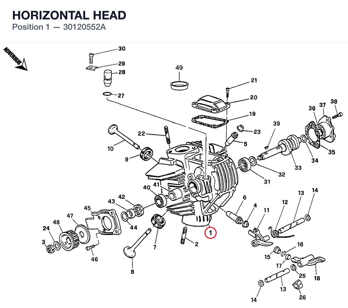HORIZONTAL HEAD