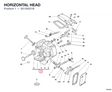 HORIZONTAL HEAD 30120621B diagram position