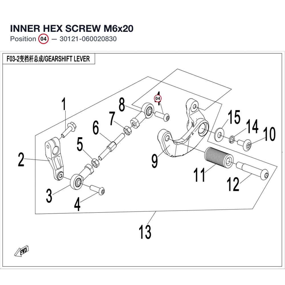 INNER HEX SCREW M6x20 product image