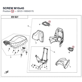 SCREW M10x45 product image