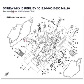 SCREW M4X10 REPL BY 30122-040010850 product image