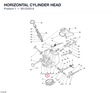 HORIZONTAL CYLINDER HEAD 30122321A diagram position