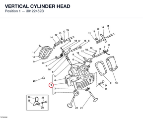 VERTICAL CYLINDER HEAD 30122452B diagram position