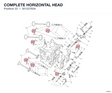 COMPLETE HORIZONTAL HEAD 30122782A diagram position