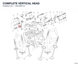 COMPLETE VERTICAL HEAD 30122971A diagram position
