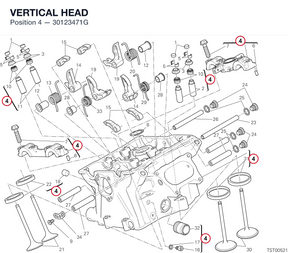 VERTICAL HEAD 30123471G diagram position