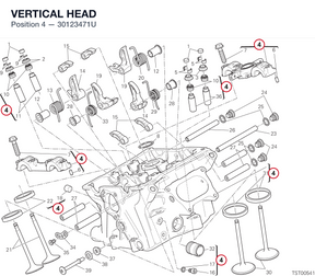 VERTICAL HEAD 30123471U diagram position