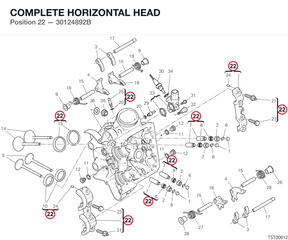 COMPLETE HORIZONTAL HEAD 30124892B diagram position