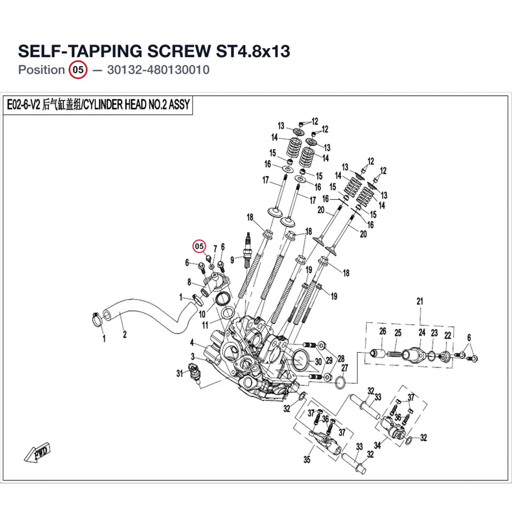 SELF-TAPPING SCREW ST4.8x13 product image