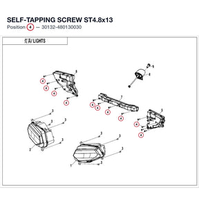 SELF-TAPPING SCREW ST4.8x13 product image