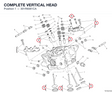 COMPLETE VERTICAL HEAD 301R6081CA diagram position