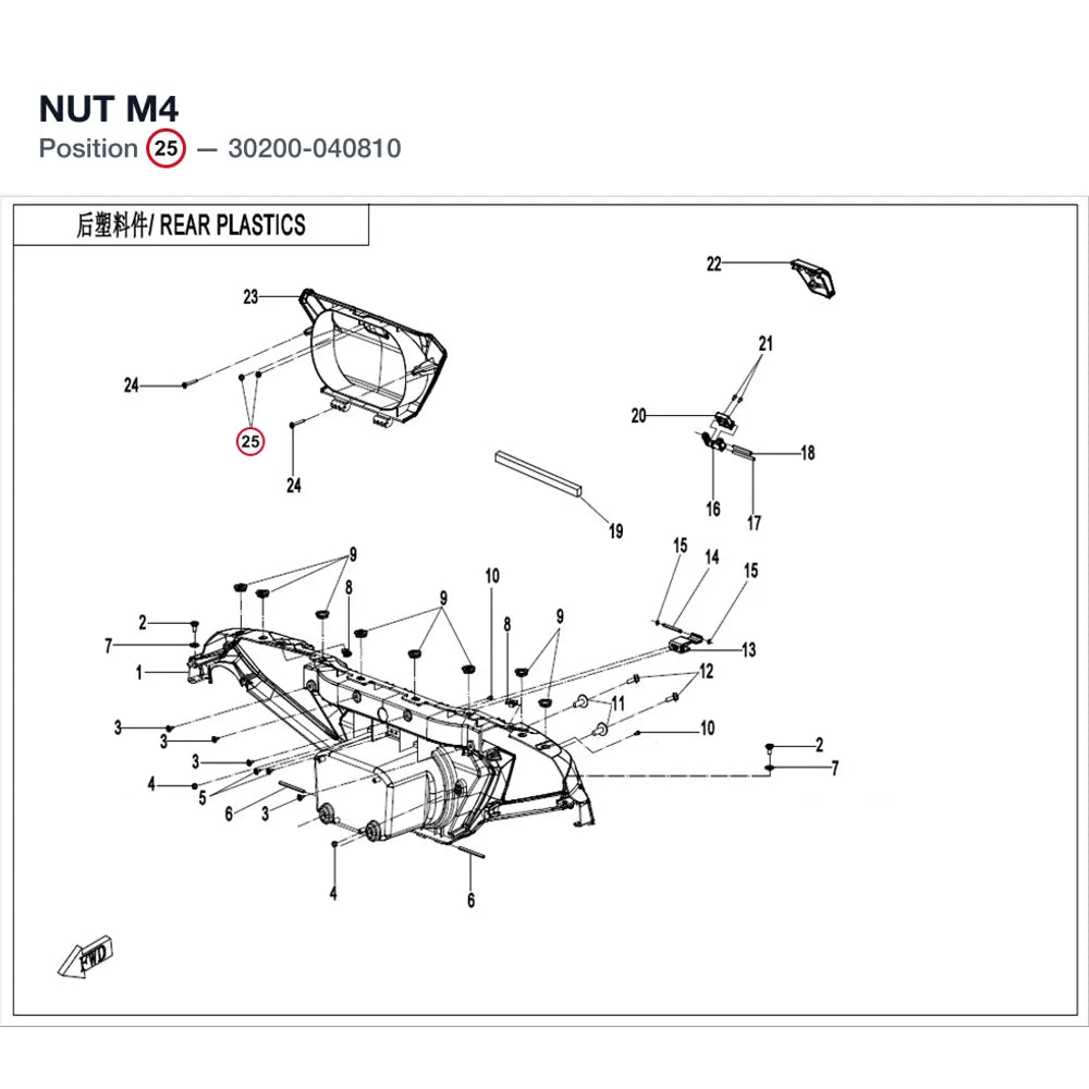 NUT M4 product image