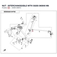 NUT - INTERCHANGEABLE WITH  30200-060840 product image