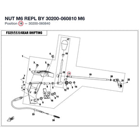 NUT M6 REPL BY 30200-060810 product image