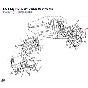 NUT M5 REPL BY 30202-050110 product image