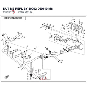 NUT M6 REPL BY 30202-060110 product image