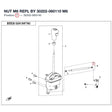 NUT M6 REPL BY 30202-060110 product image