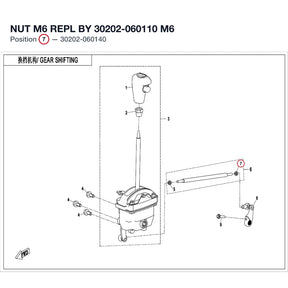 NUT M6 REPL BY 30202-060110 product image