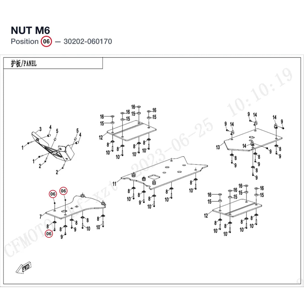 NUT M6 product image