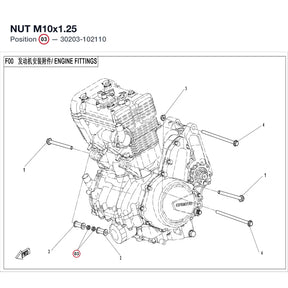 NUT M10X1.25 product image