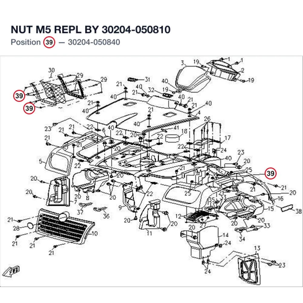 NUT M5 REPL BY 30204-050810 product image