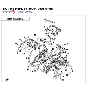 NUT M6 REPL BY 30204-060810 product image