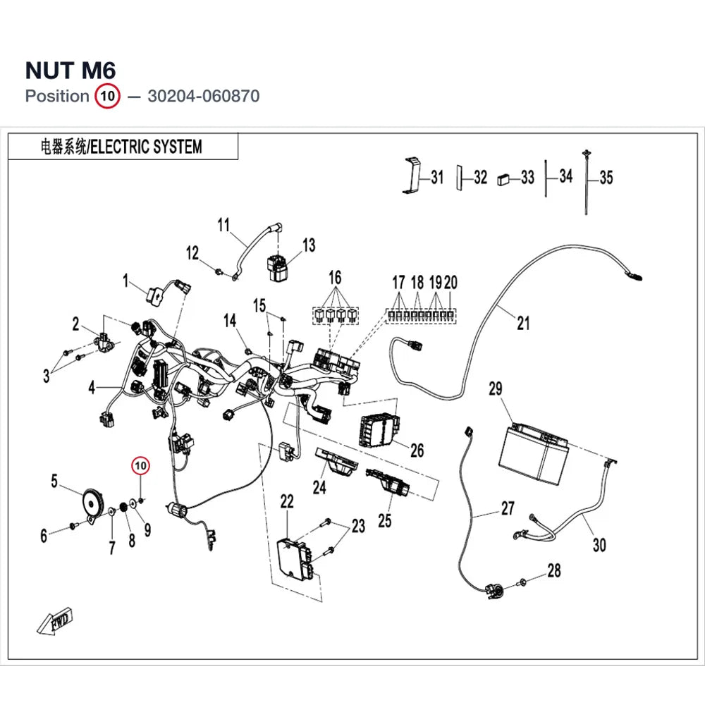 NUT M6 product image