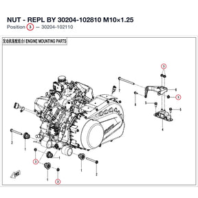 NUT - REPL BY 30204-102810 product image