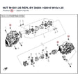 NUT M10X1.25 REPL BY 30204-102810 product image