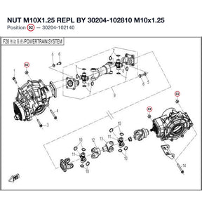 NUT M10X1.25 REPL BY 30204-102810 product image