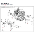 NUT M10X1.25 product image