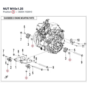 NUT M10X1.25 product image