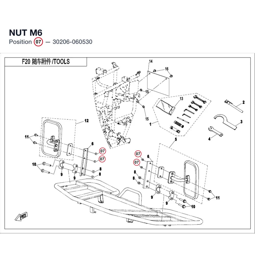 NUT M6 product image