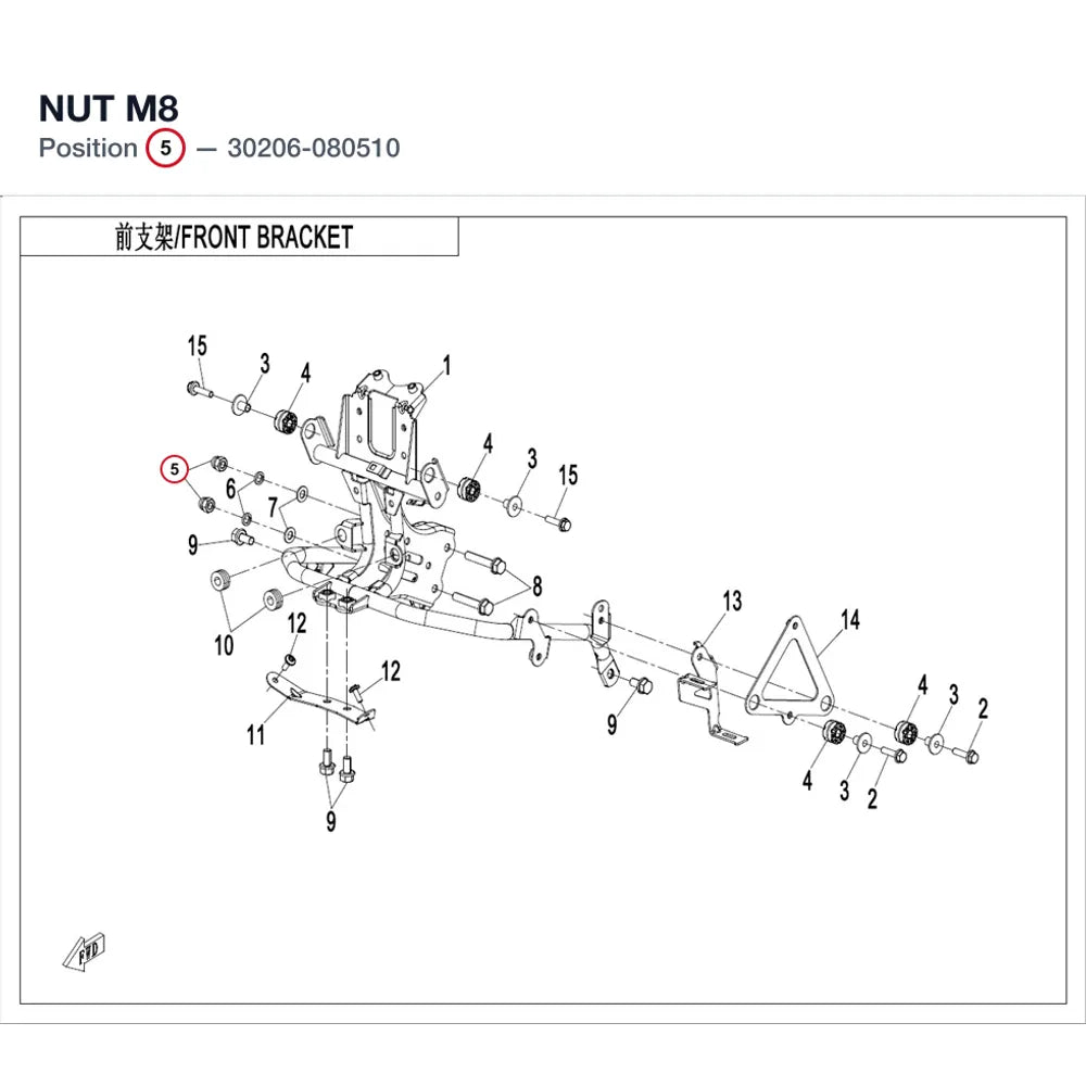NUT M8 product image