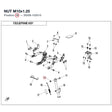 NUT M10X1.25 product image