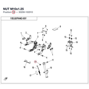 NUT M10X1.25 product image