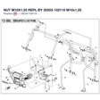 NUT M10X1.25 REPL BY 30203-102110 product image