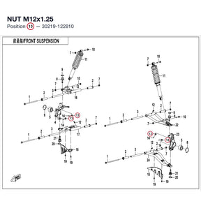 NUT M12x1.25 product image