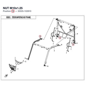 NUT M10X1.25 product image