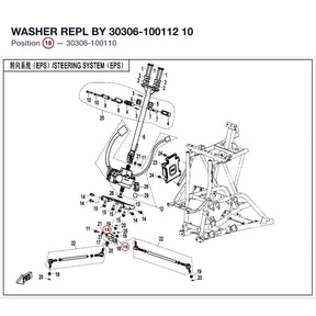 WASHER REPL BY 30306-100112 product image