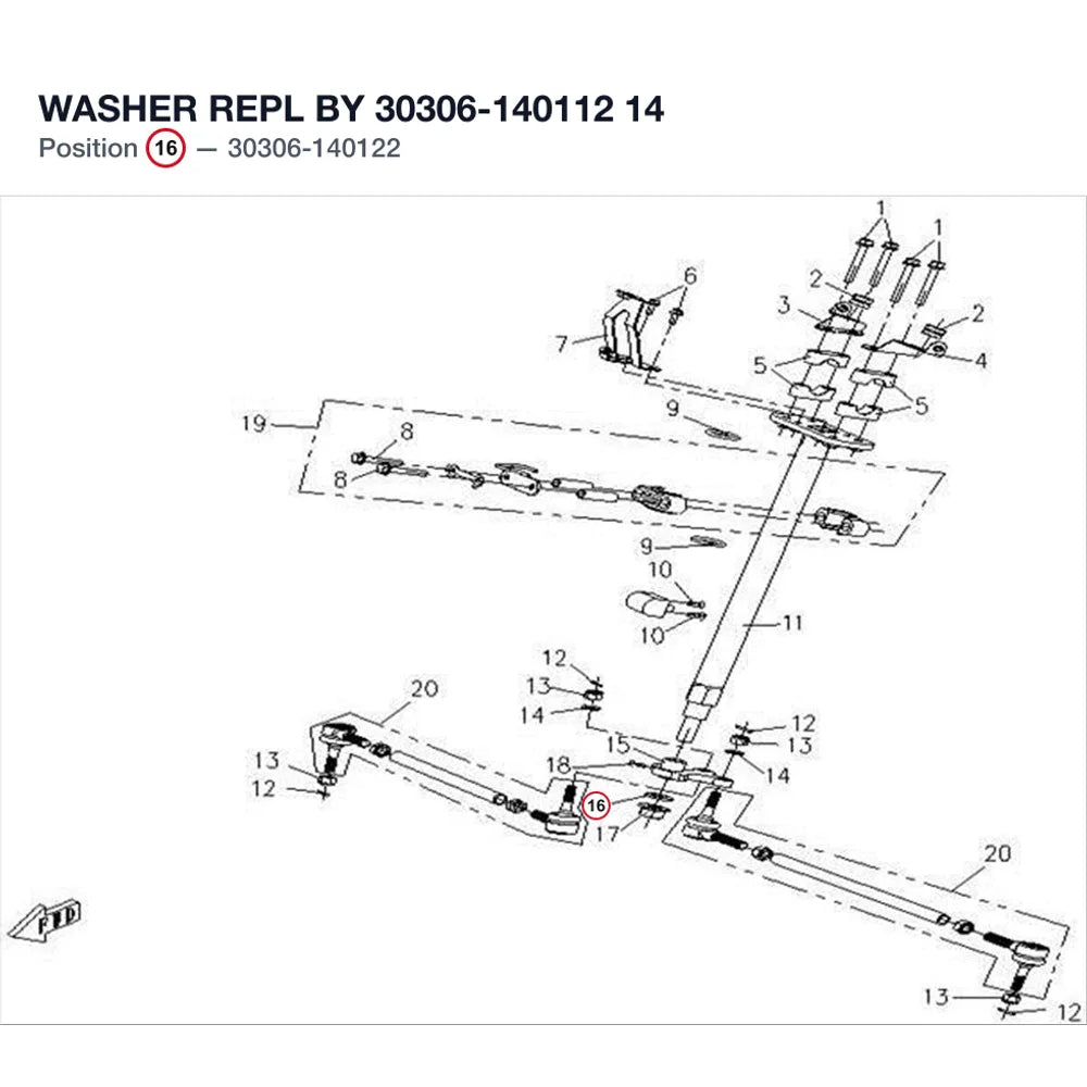WASHER REPL BY 30306-140112 product image