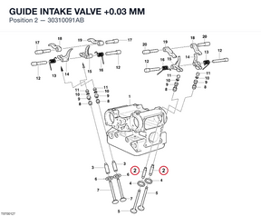 GUIDE INTAKE VALVE +0.03 MM
