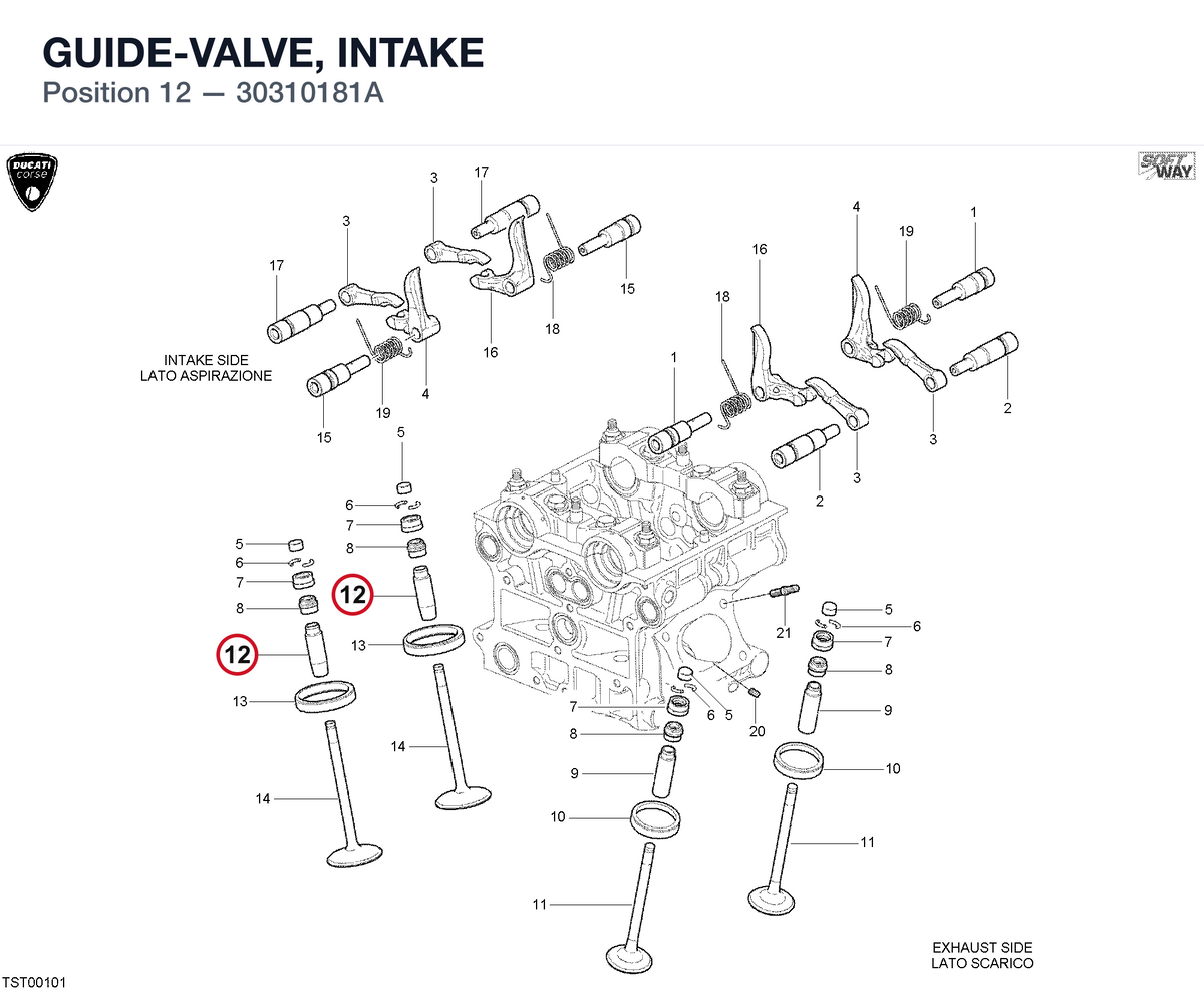 GUIDE-VALVE, INTAKE