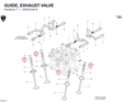GUIDE, EXHAUST VALVE