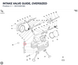 INTAKE VALVE GUIDE, OVERSIZED 30310261BA diagram position