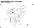EXHAUST VALVE GUIDE, OVERSIZED 30310271BB diagram position
