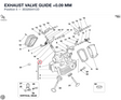 EXHAUST VALVE GUIDE +0.09 MM