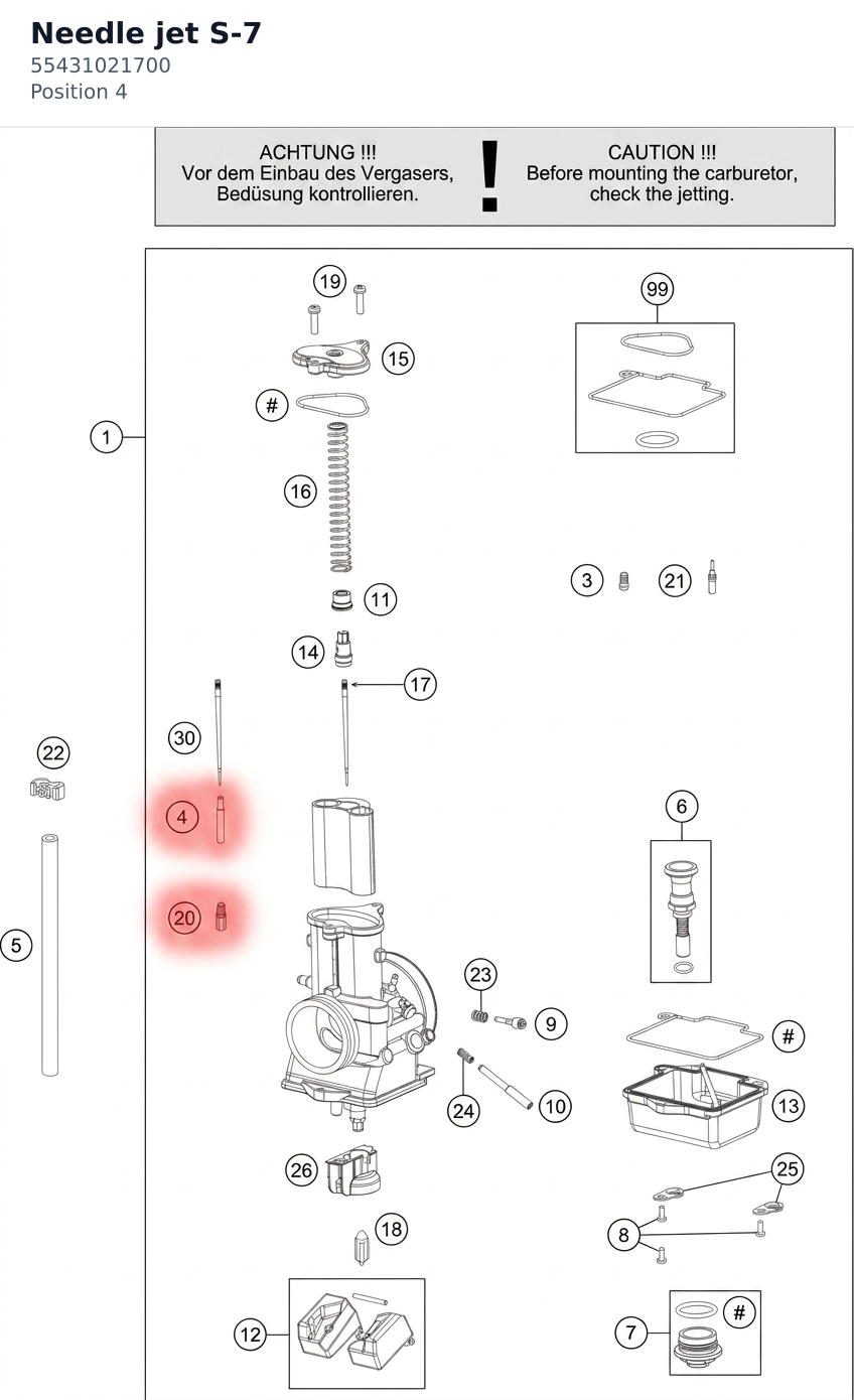 Diagram preview: Needle jet S-7 (55431021700)